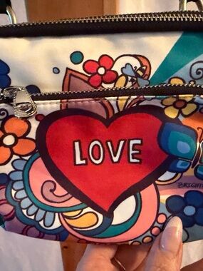 Brighton Multicolor LOVE Heart Crossbody Bag